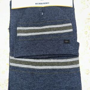 Dockers Blue and Gray Striped Scarf